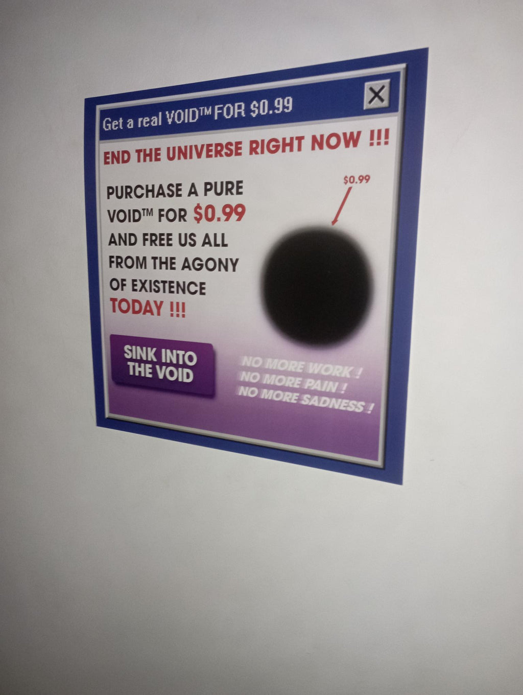 [SPAM] BUY A VOID TODAY